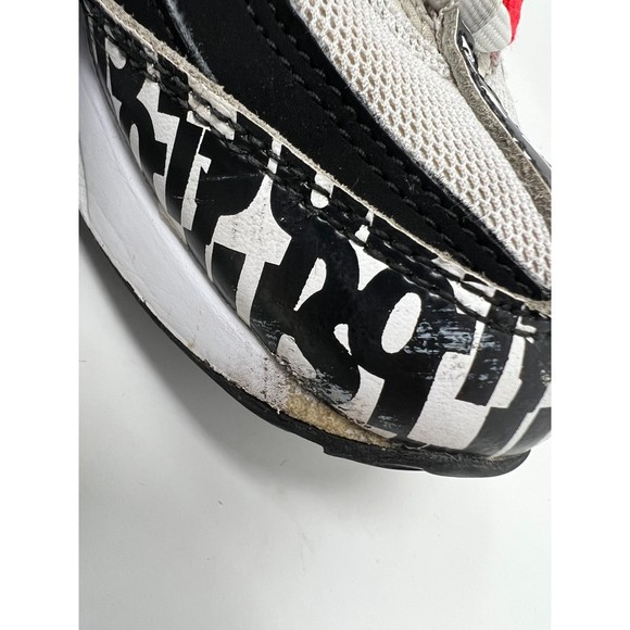 Nike Air Max 95 GS 7y 8.5w Just Do it Print Serfio Lozano Black White Orange - Picture 10 of 16